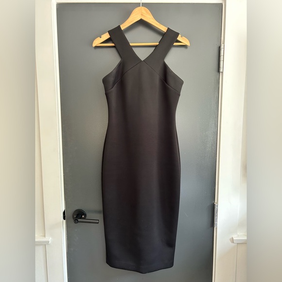 Ted Baker London Black Body-con Midi Dress US Size 6 - Picture 2 of 7